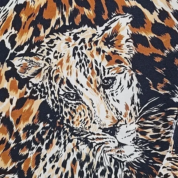 Jordan Vintage Lion Print Long Sleeve Shirt Size Large - Picture 8 of 10